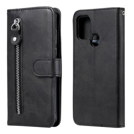 Fashion Calf Texture Zipper Horizontal Flip Leather Case with Holder & Card Slots & Wallet