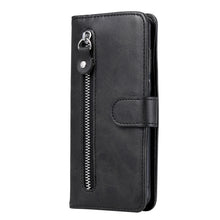 Load image into Gallery viewer, Fashion Calf Texture Zipper Horizontal Flip Leather Case with Holder &amp; Card Slots &amp; Wallet