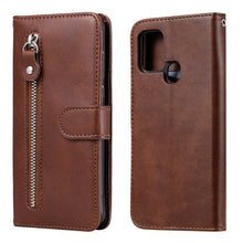 Load image into Gallery viewer, Fashion Calf Texture Zipper Horizontal Flip Leather Case with Holder &amp; Card Slots &amp; Wallet