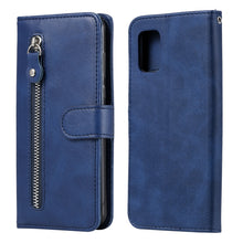 Load image into Gallery viewer, Fashion Calf Texture Zipper Horizontal Flip Leather Case with Holder &amp; Card Slots &amp; Wallet