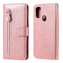 Load image into Gallery viewer, Fashion Calf Texture Zipper Horizontal Flip Leather Case with Holder &amp; Card Slots &amp; Wallet