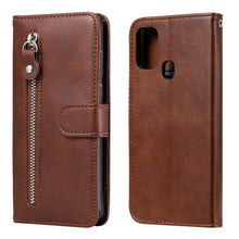 Load image into Gallery viewer, Fashion Calf Texture Zipper Horizontal Flip Leather Case with Holder &amp; Card Slots &amp; Wallet