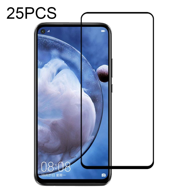 For Xiaomi Redmi Note 9 Global 25pcs Full Glue Full Screen Tempered Glass Film