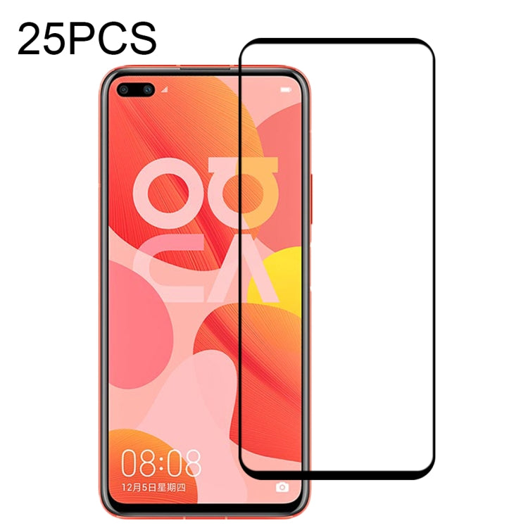 For Xiaomi Redmi Note 9 Global 25pcs Full Glue Full Screen Tempered Glass Film