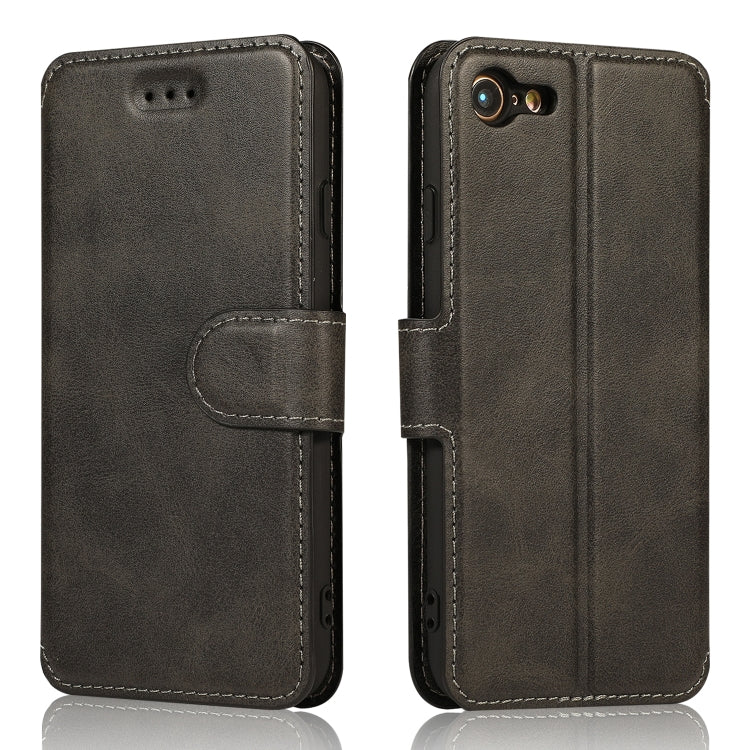 Calf Texture Magnetic Buckle Horizontal Flip Leather Case with Holder & Card Slots & Wallet & Photo Frame, For iPhone 6 / 6s, For iPhone 7 / 8, For iPhone 7 Plus / 8 Plus, For iPhone X / XS, For iPhone XR, For iPhone XS Max, For iPhone 12 mini         ...