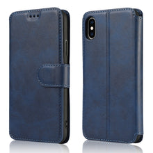 Load image into Gallery viewer, Calf Texture Magnetic Buckle Horizontal Flip Leather Case with Holder &amp; Card Slots &amp; Wallet &amp; Photo Frame, For iPhone 6 / 6s, For iPhone 7 / 8, For iPhone 7 Plus / 8 Plus, For iPhone X / XS, For iPhone XR, For iPhone XS Max, For iPhone 12 mini         ...