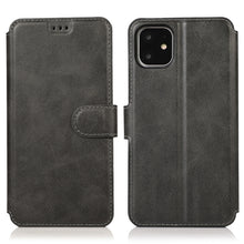 Load image into Gallery viewer, Calf Texture Magnetic Buckle Horizontal Flip Leather Case with Holder &amp; Card Slots &amp; Wallet &amp; Photo Frame, For iPhone 12 / 12 Pro
