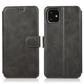 Calf Texture Magnetic Buckle Horizontal Flip Leather Case with Holder & Card Slots & Wallet & Photo Frame, For iPhone 12 / 12 Pro