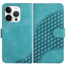 Load image into Gallery viewer, YX0060 Elephant Head Embossed Phone Leather Case with Lanyard, For iPhone 16 Pro, For iPhone 16 Plus, For iPhone 16, For iPhone 15 Pro Max, For iPhone 15 Pro, For iPhone 15 Plus