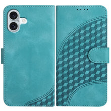 Load image into Gallery viewer, YX0060 Elephant Head Embossed Phone Leather Case with Lanyard, For iPhone 16 Pro, For iPhone 16 Plus, For iPhone 16, For iPhone 15 Pro Max, For iPhone 15 Pro, For iPhone 15 Plus