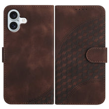 Load image into Gallery viewer, YX0060 Elephant Head Embossed Phone Leather Case with Lanyard, For iPhone 16 Pro, For iPhone 16 Plus, For iPhone 16, For iPhone 15 Pro Max, For iPhone 15 Pro, For iPhone 15 Plus