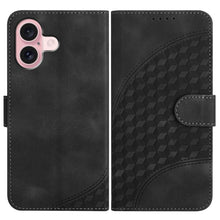 Load image into Gallery viewer, YX0060 Elephant Head Embossed Phone Leather Case with Lanyard, For iPhone 16 Pro, For iPhone 16 Plus, For iPhone 16, For iPhone 15 Pro Max, For iPhone 15 Pro, For iPhone 15 Plus