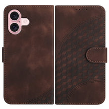 Load image into Gallery viewer, YX0060 Elephant Head Embossed Phone Leather Case with Lanyard, For iPhone 16 Pro, For iPhone 16 Plus, For iPhone 16, For iPhone 15 Pro Max, For iPhone 15 Pro, For iPhone 15 Plus