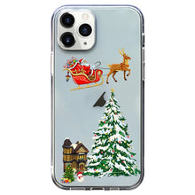 Load image into Gallery viewer, Christmas Colored Drawing Pattern High Transparent Soft TPU Phone Case, For iPhone 11 Pro