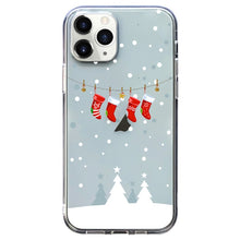 Load image into Gallery viewer, Christmas Colored Drawing Pattern High Transparent Soft TPU Phone Case, For iPhone 11 Pro