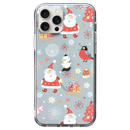 Christmas Colored Drawing Pattern High Transparent Soft TPU Phone Case, For iPhone 15 Pro Max, For iPhone 15 Pro, For iPhone 15 Plus, For iPhone 15, For iPhone 14 Plus, For iPhone 14, For iPhone 14 Pro, For iPhone 14 Pro Max, For iPhone 13 Pro Max