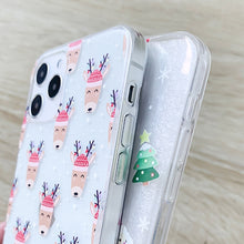 Load image into Gallery viewer, Christmas Colored Drawing Pattern High Transparent Soft TPU Phone Case, For iPhone 11 Pro