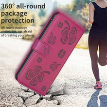 Load image into Gallery viewer, Four-leaf Embossed Leather Phone Case, For iPhone 11 Pro, For iPhone X / XS, For iPhone XR, For iPhone XS Max, For iPhone 7 Plus / 8 Plus