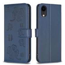 Load image into Gallery viewer, Four-leaf Embossed Leather Phone Case, For iPhone 11 Pro, For iPhone X / XS, For iPhone XR, For iPhone XS Max, For iPhone 7 Plus / 8 Plus