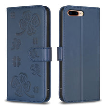 Load image into Gallery viewer, Four-leaf Embossed Leather Phone Case, For iPhone 11 Pro, For iPhone X / XS, For iPhone XR, For iPhone XS Max, For iPhone 7 Plus / 8 Plus