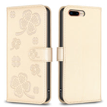Load image into Gallery viewer, Four-leaf Embossed Leather Phone Case, For iPhone 11 Pro, For iPhone X / XS, For iPhone XR, For iPhone XS Max, For iPhone 7 Plus / 8 Plus