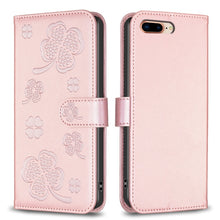 Load image into Gallery viewer, Four-leaf Embossed Leather Phone Case, For iPhone 11 Pro, For iPhone X / XS, For iPhone XR, For iPhone XS Max, For iPhone 7 Plus / 8 Plus