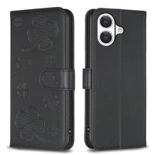 Load image into Gallery viewer, Four-leaf Embossed Leather Phone Case, For iPhone 17 Pro Max, For iPhone 17 Pro, For iPhone 17, For iPhone Air, For iPhone 16 Pro Max, For iPhone 16 Pro, For iPhone 16 Plus, For iPhone 16