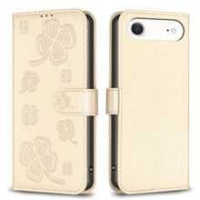 Load image into Gallery viewer, Four-leaf Embossed Leather Phone Case, For iPhone 17 Pro Max, For iPhone 17 Pro, For iPhone 17, For iPhone Air, For iPhone 16 Pro Max, For iPhone 16 Pro, For iPhone 16 Plus, For iPhone 16