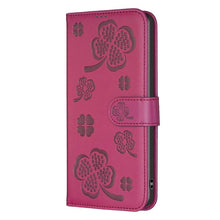 Load image into Gallery viewer, Four-leaf Embossed Leather Phone Case, For iPhone 17 Pro Max, For iPhone 17 Pro, For iPhone 17, For iPhone Air, For iPhone 16 Pro Max, For iPhone 16 Pro, For iPhone 16 Plus, For iPhone 16