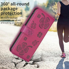 Load image into Gallery viewer, Four-leaf Embossed Leather Phone Case, For iPhone 17 Pro Max, For iPhone 17 Pro, For iPhone 17, For iPhone Air, For iPhone 16 Pro Max, For iPhone 16 Pro, For iPhone 16 Plus, For iPhone 16