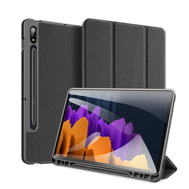 DUX DUCIS Domo Series Horizontal Flip Magnetic PU Leather Case with Three-folding Holder & Sleep / Wake-up Function & Pen Slot
