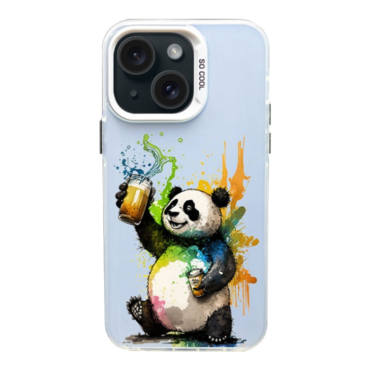 Color Ink Frosted PC+TPU Phone Case, For iPhone 15, For iPhone 14 Plus, For iPhone 14