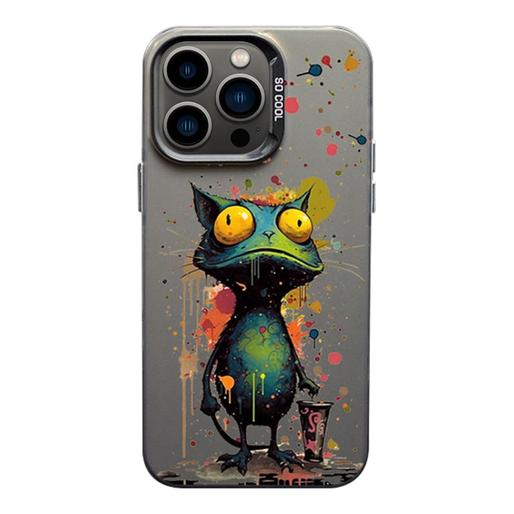 Color Ink Frosted PC+TPU Phone Case, For iPhone 14 Pro, For iPhone 14 Pro Max, For iPhone 13 Pro Max