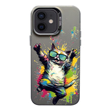 Load image into Gallery viewer, Color Ink Frosted PC+TPU Phone Case, For iPhone 11