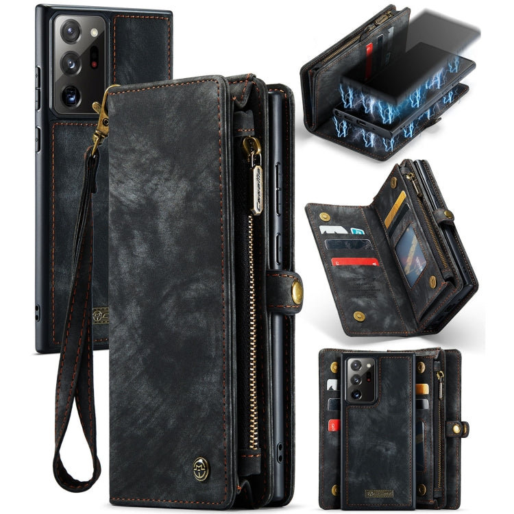 CaseMe-008 Detachable Multifunctional Horizontal Flip Leather Case with Card Slot & Holder & Zipper Wallet & Photo Frame