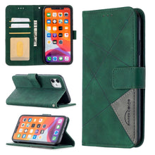 Load image into Gallery viewer, Rhombus Texture Magnetic Buckle Horizontal Flip Leather Case with Holder &amp; Card Slots &amp; Wallet &amp; Photo Frame, For iPhone 11, For Huawei Y5p, For Samsung Galaxy A51