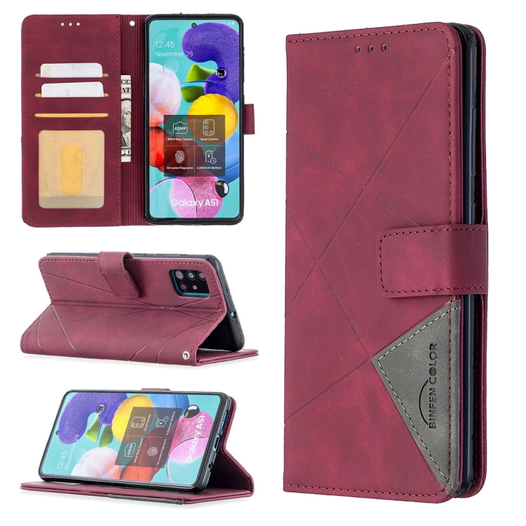 Rhombus Texture Magnetic Buckle Horizontal Flip Leather Case with Holder & Card Slots & Wallet & Photo Frame, For iPhone 11, For Huawei Y5p, For Samsung Galaxy A51