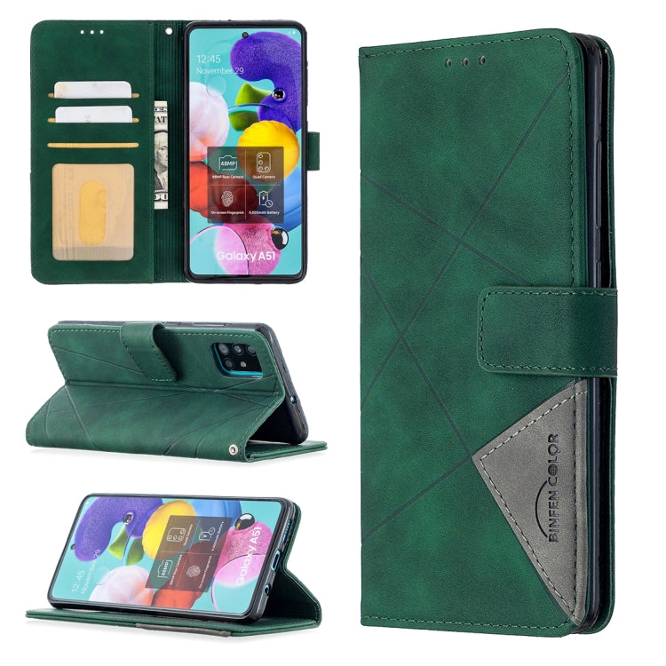 Rhombus Texture Magnetic Buckle Horizontal Flip Leather Case with Holder & Card Slots & Wallet & Photo Frame, For iPhone 11, For Huawei Y5p, For Samsung Galaxy A51