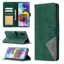 Load image into Gallery viewer, Rhombus Texture Magnetic Buckle Horizontal Flip Leather Case with Holder &amp; Card Slots &amp; Wallet &amp; Photo Frame, For iPhone 11, For Huawei Y5p, For Samsung Galaxy A51