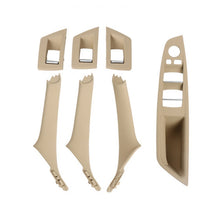 Load image into Gallery viewer, For BMW F10 / F18 5 Series 7pcs Car Inside Doors Handle Pull Trim Cover, 51417225874, Right Driving(Black), Right Driving(Beige Yellow), Right Driving(Beige White), Right Driving(Grey), Right Driving(Wine Red), Right Driving(Mocha Color)