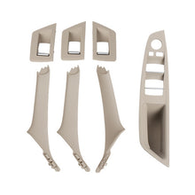 Load image into Gallery viewer, For BMW F10 / F18 5 Series 7pcs Car Inside Doors Handle Pull Trim Cover, 51417225874, Right Driving(Black), Right Driving(Beige Yellow), Right Driving(Beige White), Right Driving(Grey), Right Driving(Wine Red), Right Driving(Mocha Color)