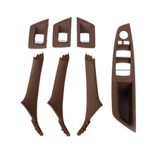 Load image into Gallery viewer, For BMW F10 / F18 5 Series 7pcs Car Inside Doors Handle Pull Trim Cover, 51417225874, Right Driving(Black), Right Driving(Beige Yellow), Right Driving(Beige White), Right Driving(Grey), Right Driving(Wine Red), Right Driving(Mocha Color)