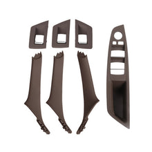 Load image into Gallery viewer, For BMW F10 / F18 5 Series 7pcs Car Inside Doors Handle Pull Trim Cover, 51417225874, Right Driving(Black), Right Driving(Beige Yellow), Right Driving(Beige White), Right Driving(Grey), Right Driving(Wine Red), Right Driving(Mocha Color)