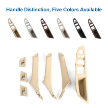 Load image into Gallery viewer, For BMW F10 / F18 5 Series 7pcs Car Inside Doors Handle Pull Trim Cover, 51417225874, Right Driving(Black), Right Driving(Beige Yellow), Right Driving(Beige White), Right Driving(Grey), Right Driving(Wine Red), Right Driving(Mocha Color)