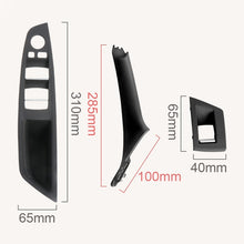 Load image into Gallery viewer, For BMW F10 / F18 5 Series 7pcs Car Inside Doors Handle Pull Trim Cover, 51417225874, Right Driving(Black), Right Driving(Beige Yellow), Right Driving(Beige White), Right Driving(Grey), Right Driving(Wine Red), Right Driving(Mocha Color)