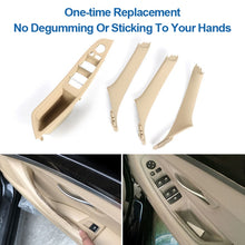 Load image into Gallery viewer, For BMW F10 / F18 5 Series 7pcs Car Inside Doors Handle Pull Trim Cover, 51417225874, Right Driving(Black), Right Driving(Beige Yellow), Right Driving(Beige White), Right Driving(Grey), Right Driving(Wine Red), Right Driving(Mocha Color)