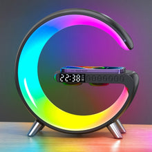 Load image into Gallery viewer, N69-1 Smart Bluetooth Speaker with Wireless Charger &amp; Alarm Clock &amp; Ambient Light, Support APP, Without APP