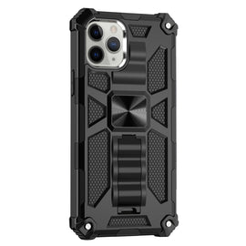 Armor Shockproof TPU + PC Magnetic Protective Case with Holder, For iPhone 12 / 12 Pro, For iPhone 12 Pro Max