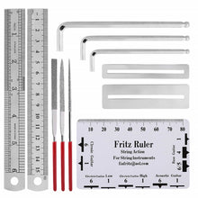 Load image into Gallery viewer, Guitar Repair Tool Set, File Wrench, Chord Cut And Winder, Frets Polishing, Guitar Repair Kit