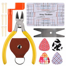 Load image into Gallery viewer, Guitar Repair Tool Set, File Wrench, Chord Cut And Winder, Frets Polishing, Guitar Repair Kit